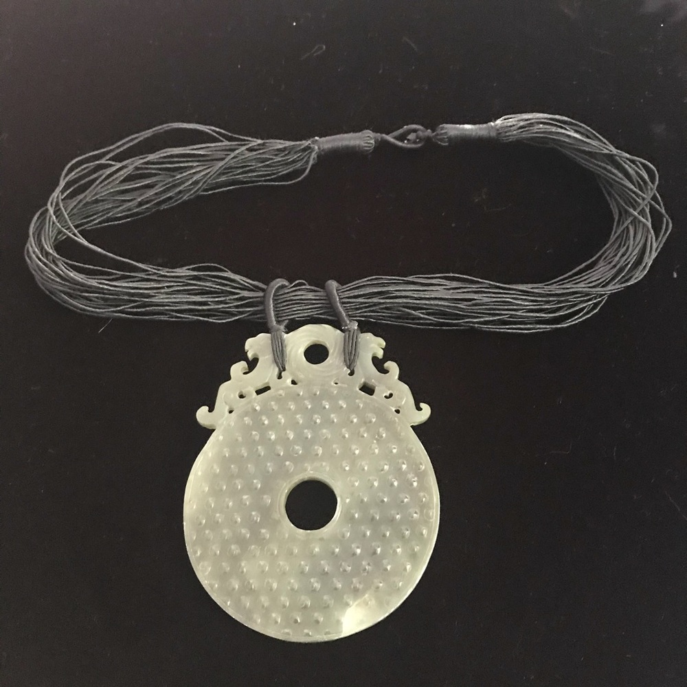 Hand Carved Jadeite Necklace